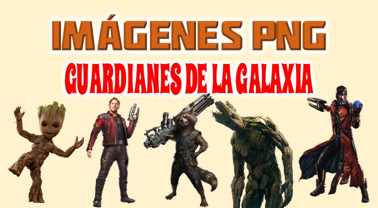 Imágenes de Guardianes de la Galaxia en PNG fondo Transparente